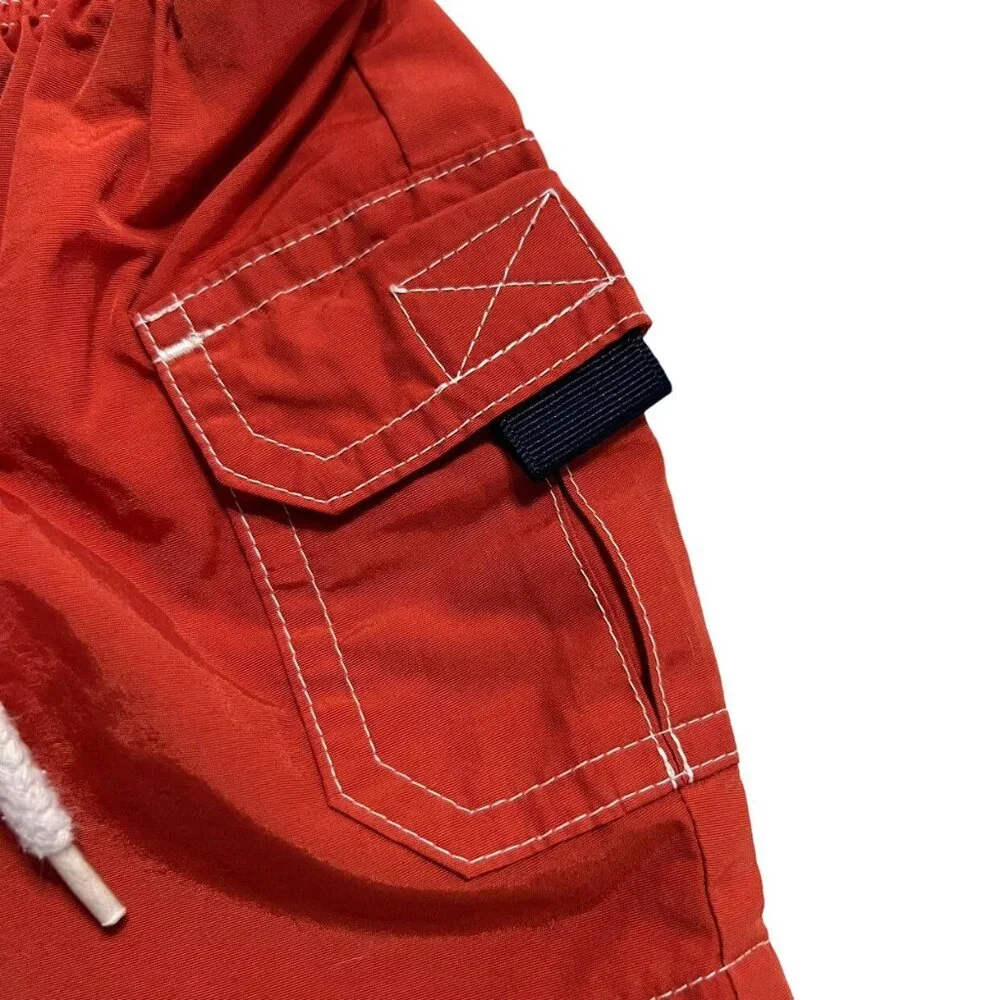 Baby Gap 6-12m Red Cargo Swim Trunks